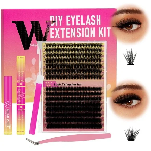 Lash Extension Kit 300Pcs 7090D DIY Individual Eyelashes Extensions - Picture 1 of 2